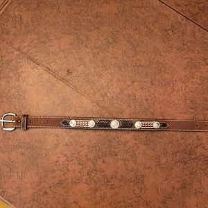Nocona Brown Cowboy Belt
